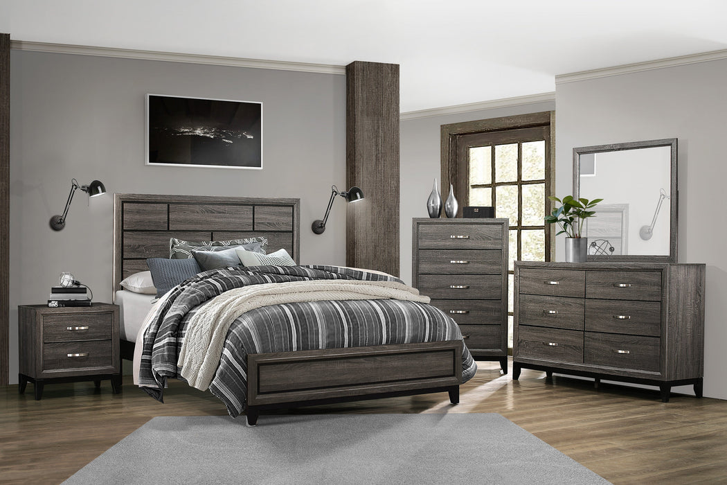 Davi Gray Panel Bedroom Set