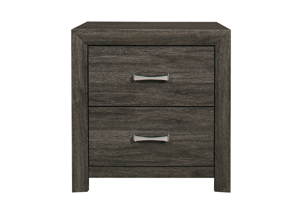 Edina Dark Gray Panel Bedroom Set