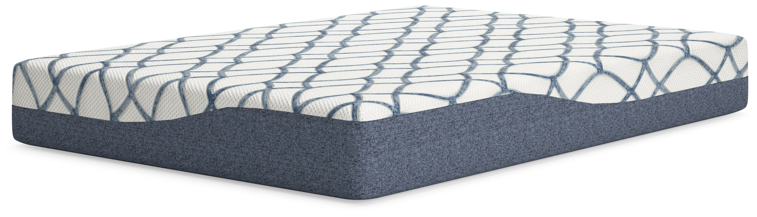 10 Inch Chime Elite 2.0 White/Blue Full Mattress - M42521