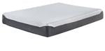 10 Inch Chime Elite White/Blue Queen Memory Foam Mattress in a box - M67331 - Lara Furniture