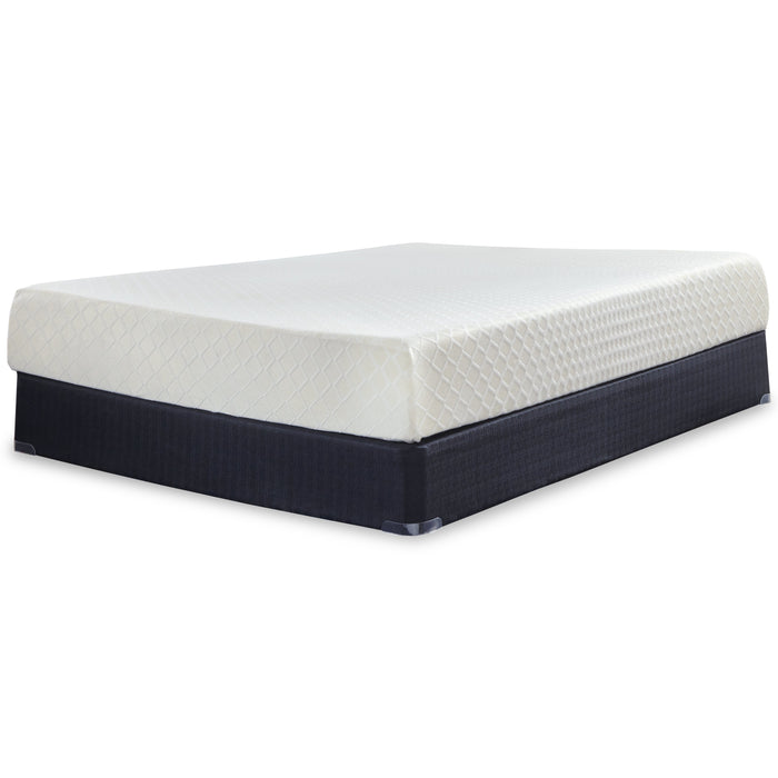 10 Inch Chime Memory Foam White California King Mattress in a Box - M69951