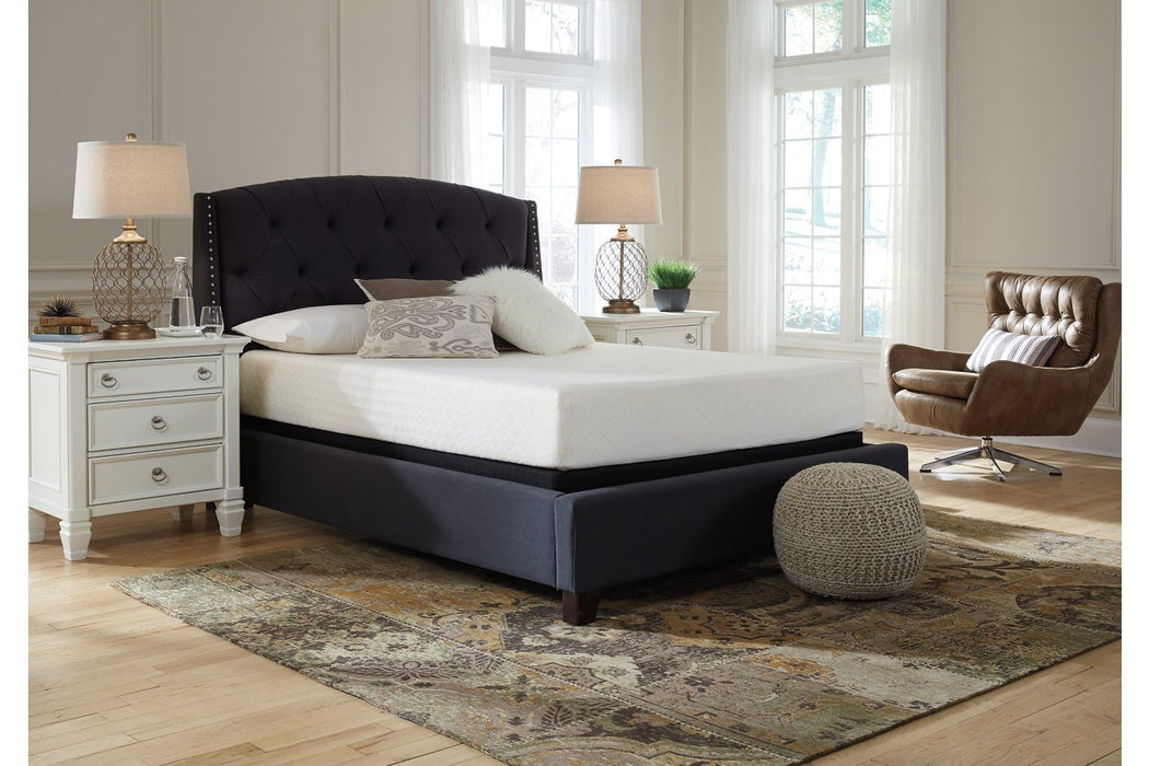 10 Inch Chime Memory Foam White Queen Mattress in a Box - M69931 - Lara Furniture