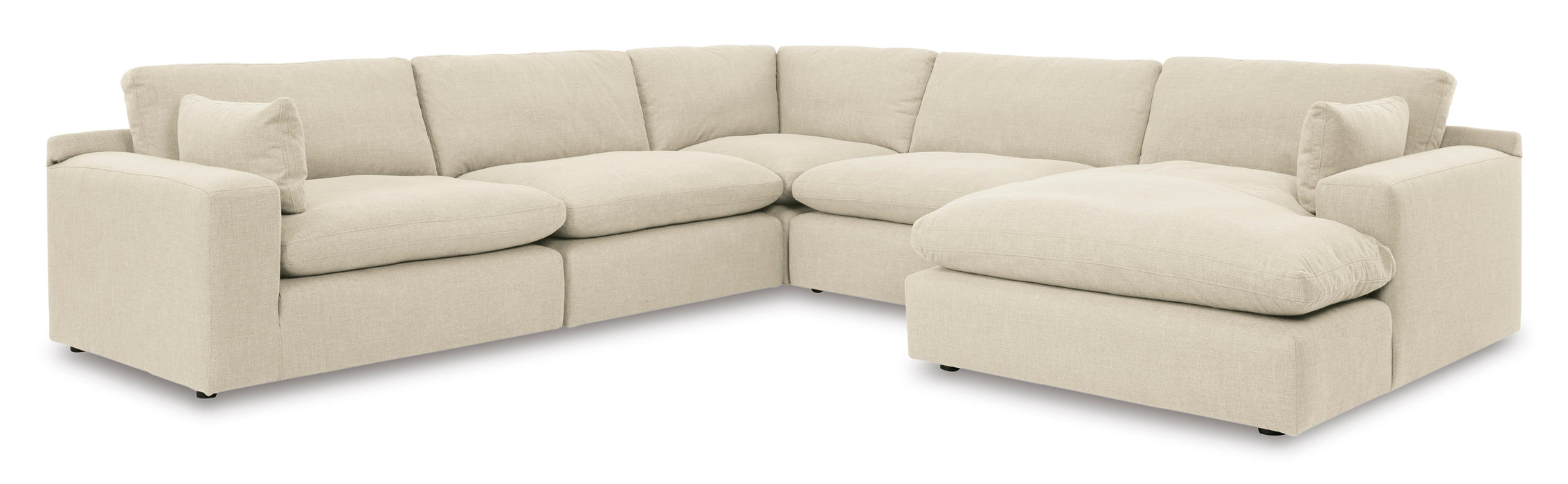 Elyza Linen 5-Piece RAF Sectional