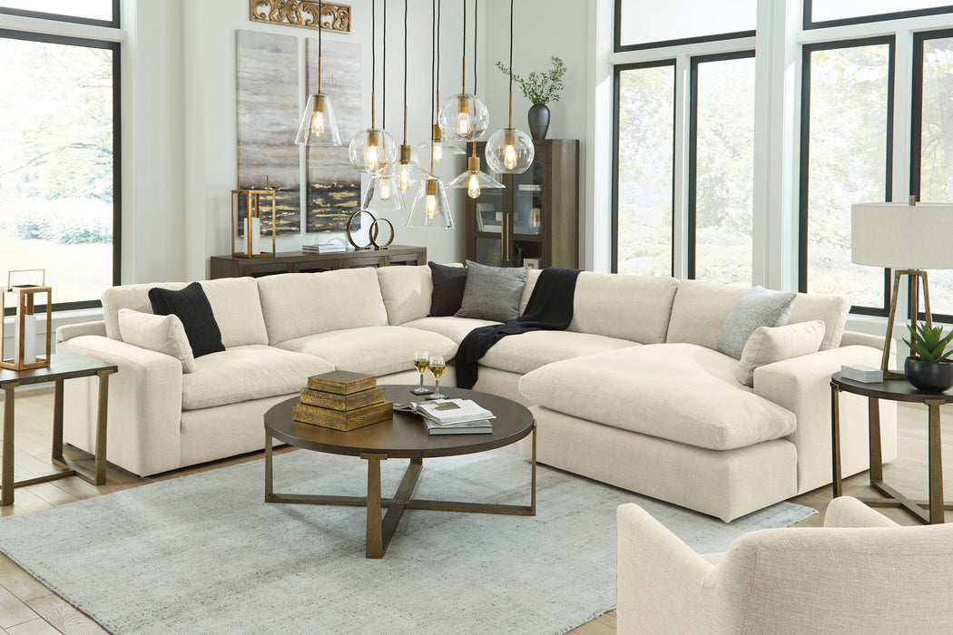 Elyza Linen 5-Piece RAF Sectional