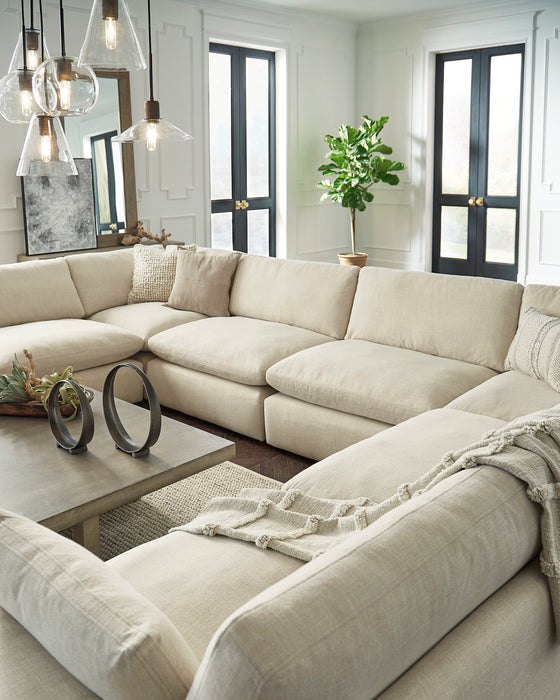 Elyza 10-Piece Linen Sectional