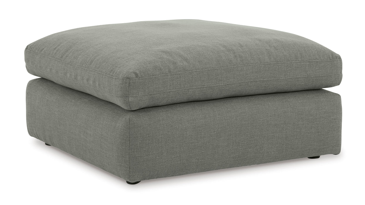 Elyza Smoke Oversized Accent Ottoman