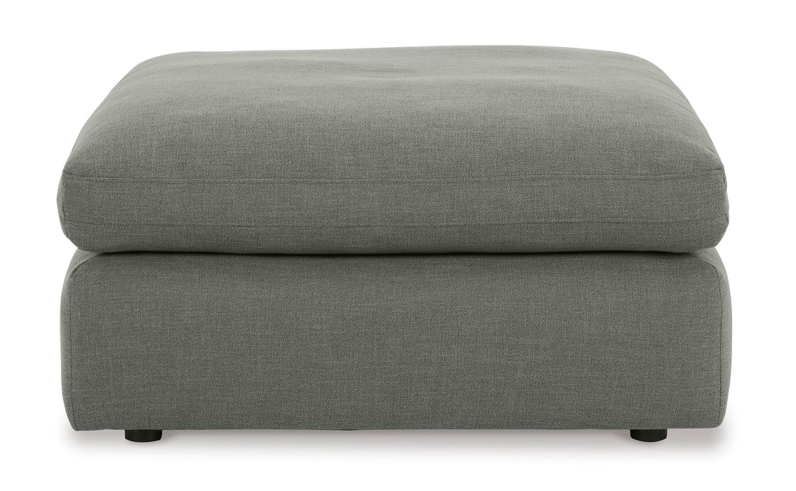 Elyza Smoke Oversized Accent Ottoman