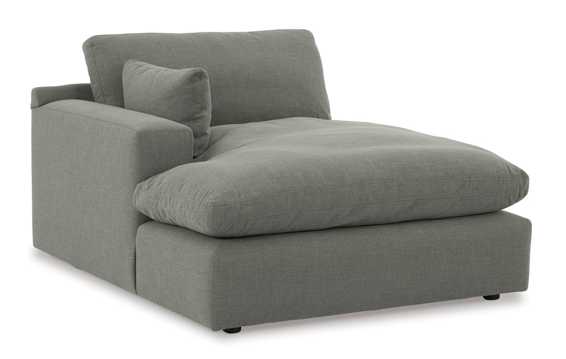 Elyza Smoke 2 Piece LAF Sectional with Chaise