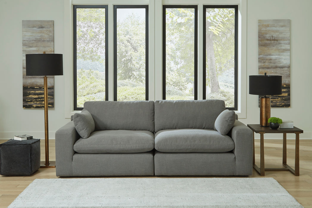 Elyza Smoke 2-Piece Sectional