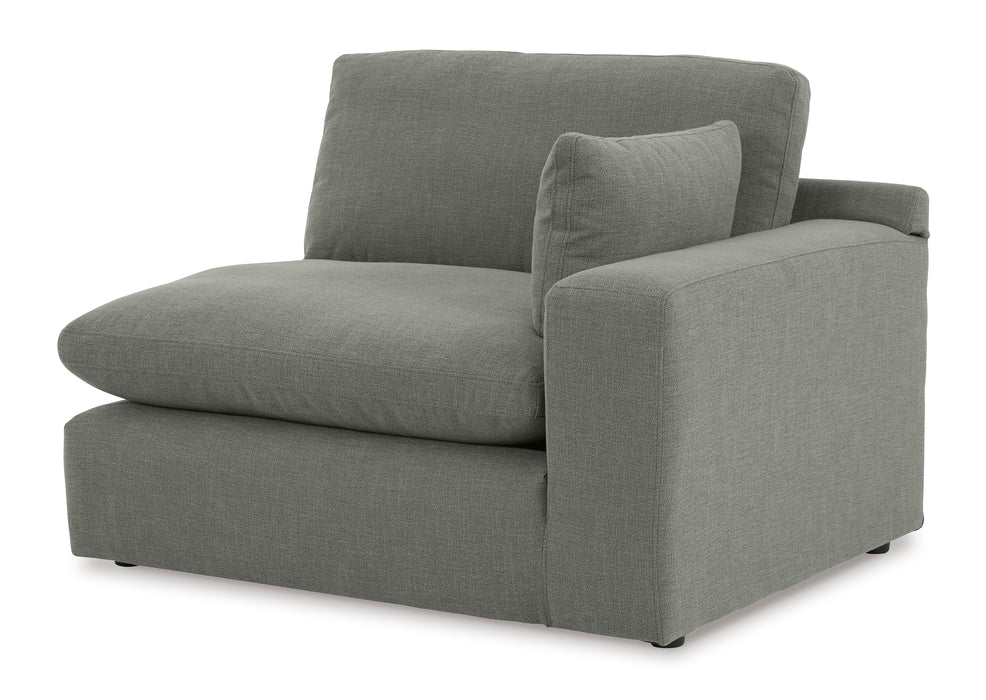 Elyza Smoke 2 Piece LAF Sectional with Chaise
