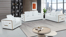 1005 White Living Room Set - Lara Furniture