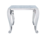 110 Marble Dining Table With 110 White Chairs Set - Lara Furniture