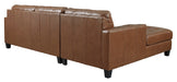 Baskove Auburn Leather LAF Sectional - Lara Furniture