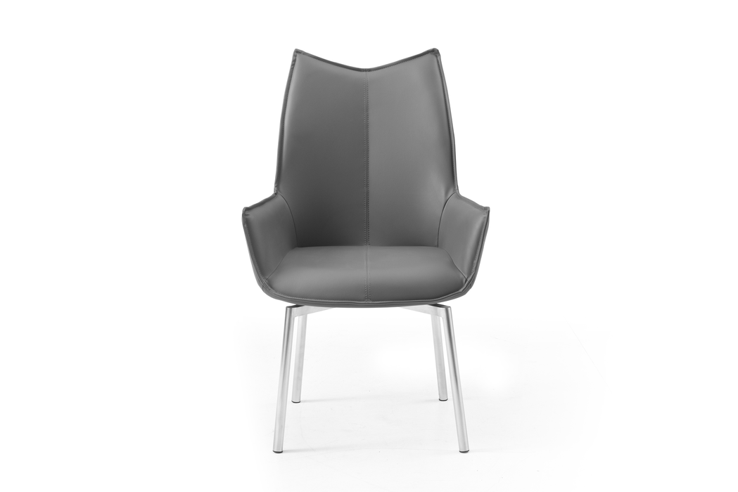 1218 Swivel Dining Chair Dark Grey - i36557 - Lara Furniture