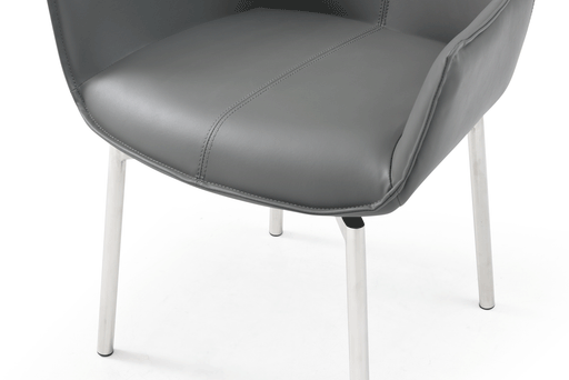 1218 Swivel Dining Chair Dark Grey - i36557 - Lara Furniture