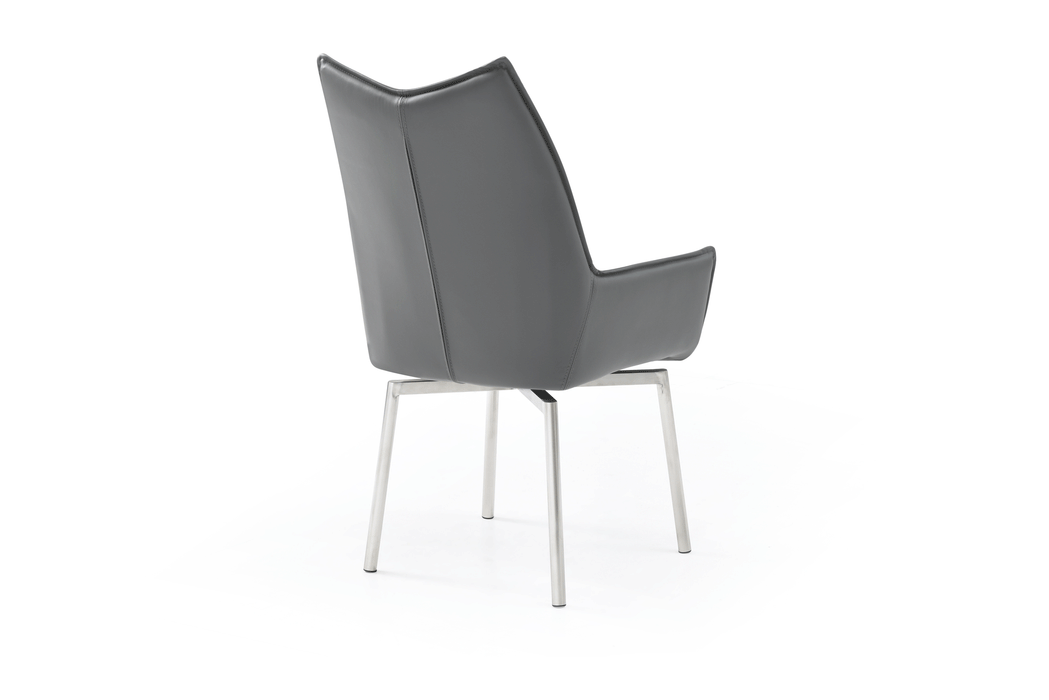 1218 Swivel Dining Chair Dark Grey - i36557 - Lara Furniture