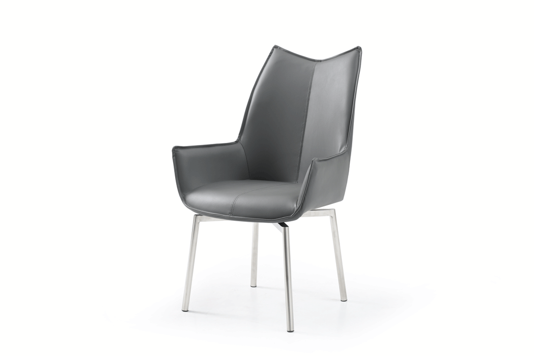 1218 Swivel Dining Chair Dark Grey - i36557 - Lara Furniture