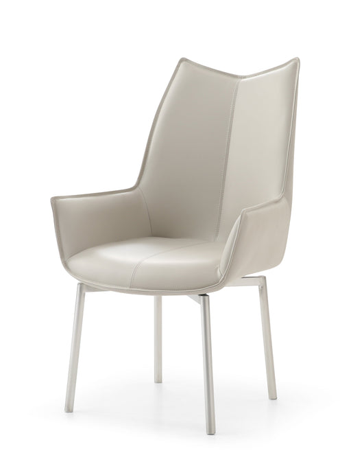 1218 Swivel Dining Chair Grey Taupe - i30922 - Lara Furniture