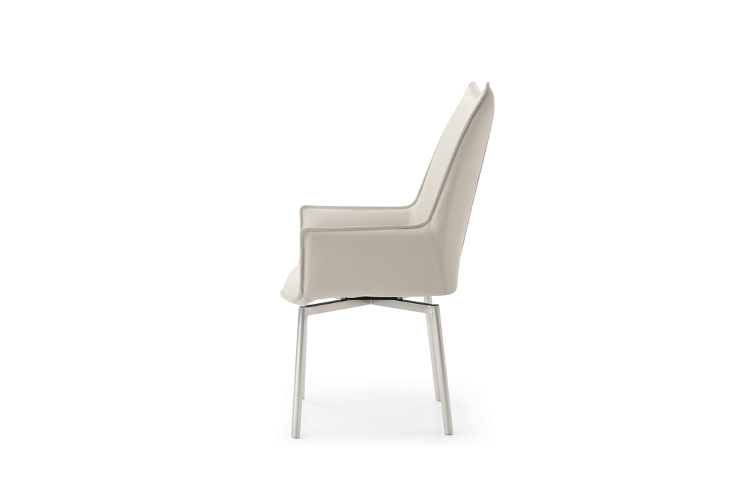 1218 Swivel Dining Chair Grey Taupe - i30922 - Lara Furniture