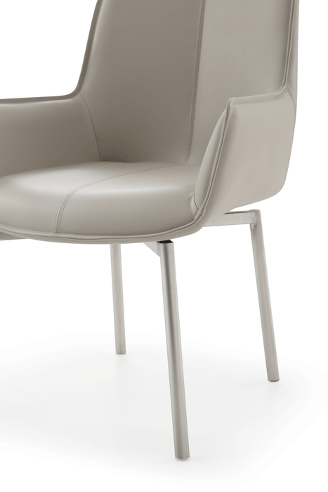 1218 Swivel Dining Chair Grey Taupe - i30922 - Lara Furniture