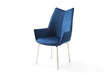 1218 Swivel Dining Chair Navy Blue Fabric - i36558 - Lara Furniture