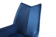 1218 Swivel Dining Chair Navy Blue Fabric - i36558 - Lara Furniture