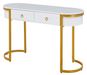 131 Gold Marble Dining Set - Lara Furniture