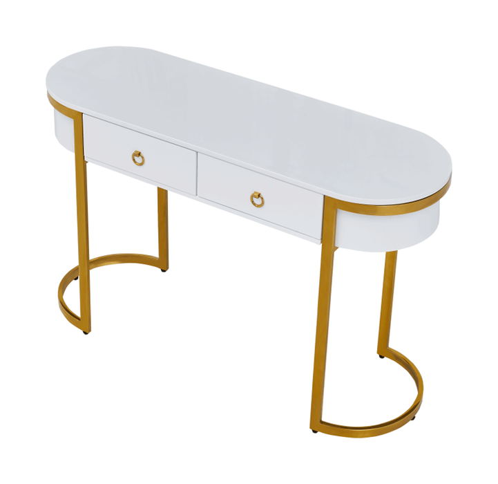 131 Gold Marble Dining Set - Lara Furniture