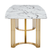 131 Gold Marble Dining Table - i27593 - Lara Furniture