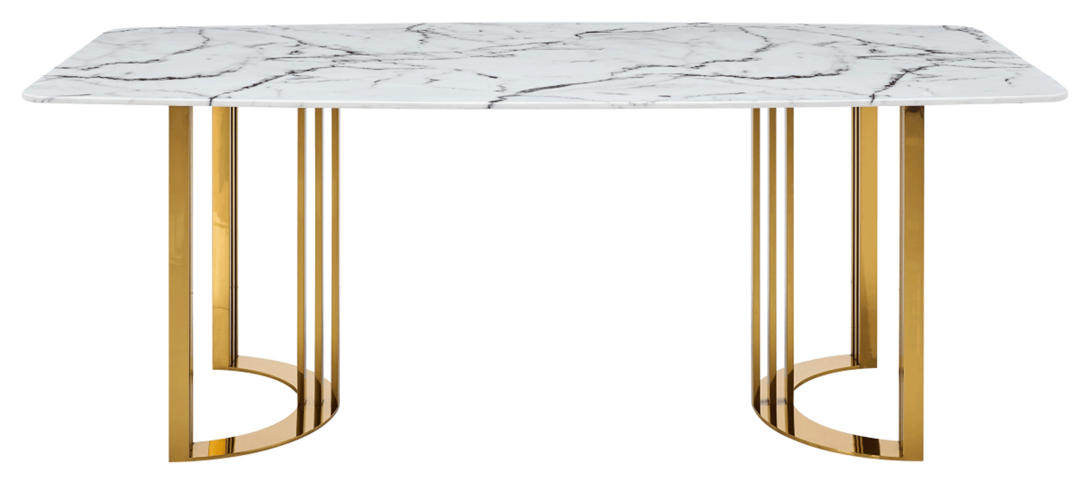 131 Gold Marble Dining Table - i27593 - Lara Furniture