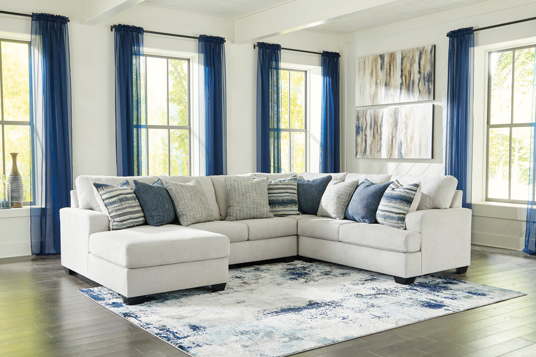 Lowder Stone 4-Piece LAF Sectional with Chaise
