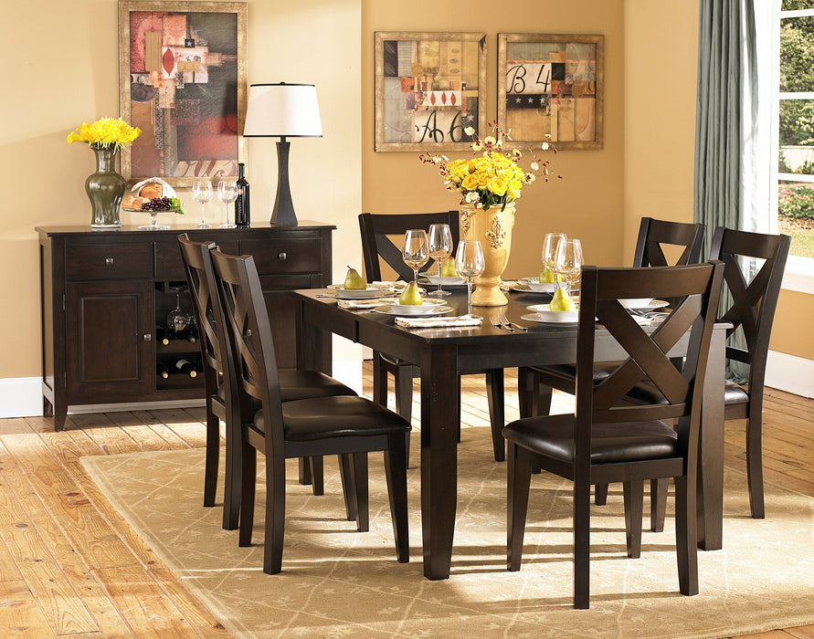 Crown Pointe Warm Merlot Dining Set