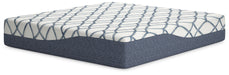 14 Inch Chime Elite 2.0 White/Blue King Mattress - M42741