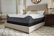 14 Inch Chime Elite White/Blue King Memory Foam Mattress in a Box - M71441 - Lara Furniture