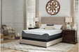 14 Inch Chime Elite White/Blue Queen Memory Foam Mattress in a Box - M71431 - Lara Furniture