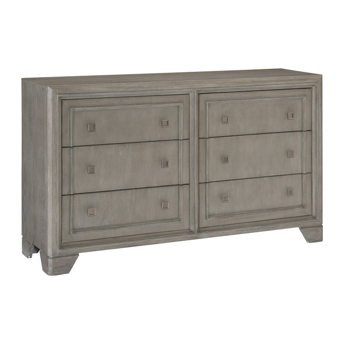 Colchester Gray Upholstered Panel Bedroom Set