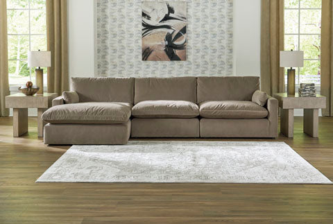 Sophie 3-Piece Cocoa LAF Sectional With  Chaise