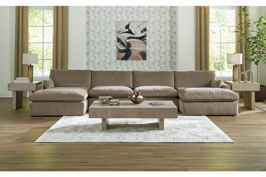 Sophie Cocoa 4-Piece Sectional with Chaise -  Ashley - Lara Furniture