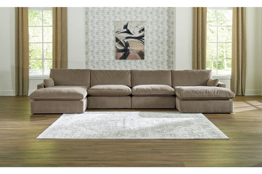 Sophie Cocoa 4-Piece Sectional with Chaise -  Ashley - Lara Furniture