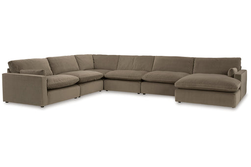 Sophie Cocoa 6-Piece Sectional with Chaise -  Ashley - Lara Furniture