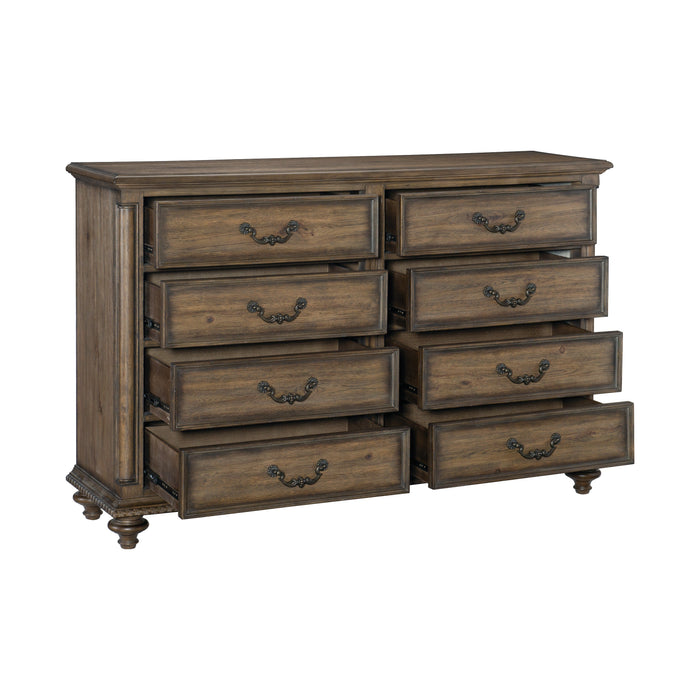 Rachelle Weathered Pecan Bedroom Set