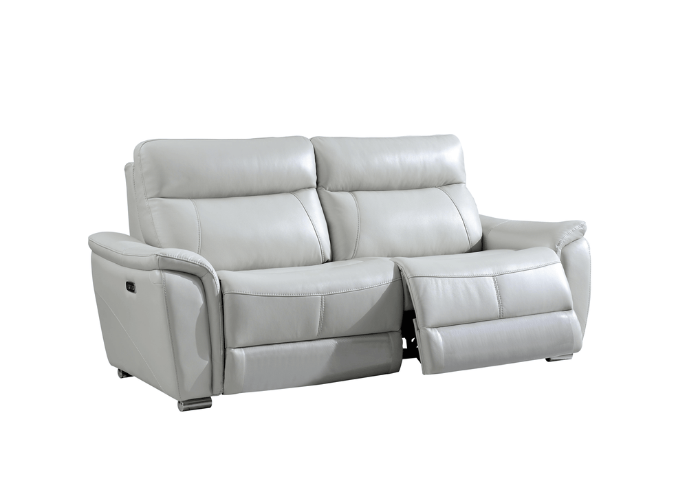 1705 Light-Grey With Electric Recliners Set - Lara Furniture