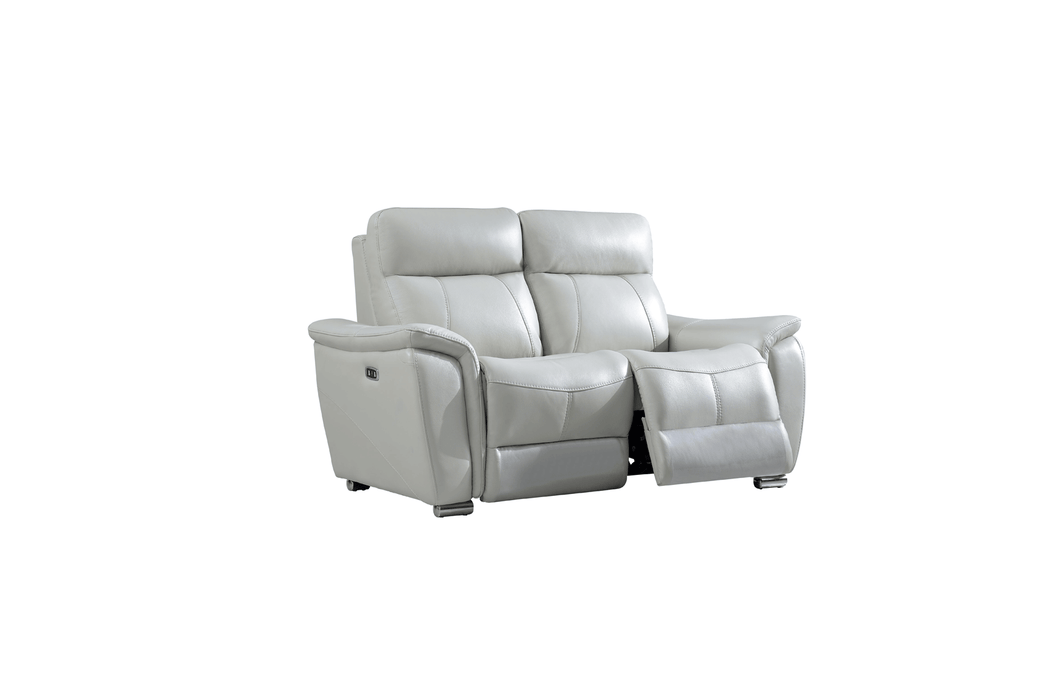 1705 Light-Grey With Electric Recliners Set - Lara Furniture