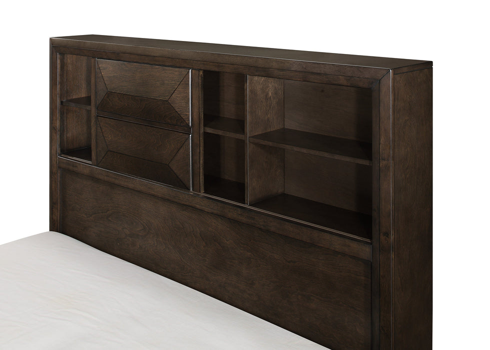 Chesky Bookcase Storage Platform Bedroom Set