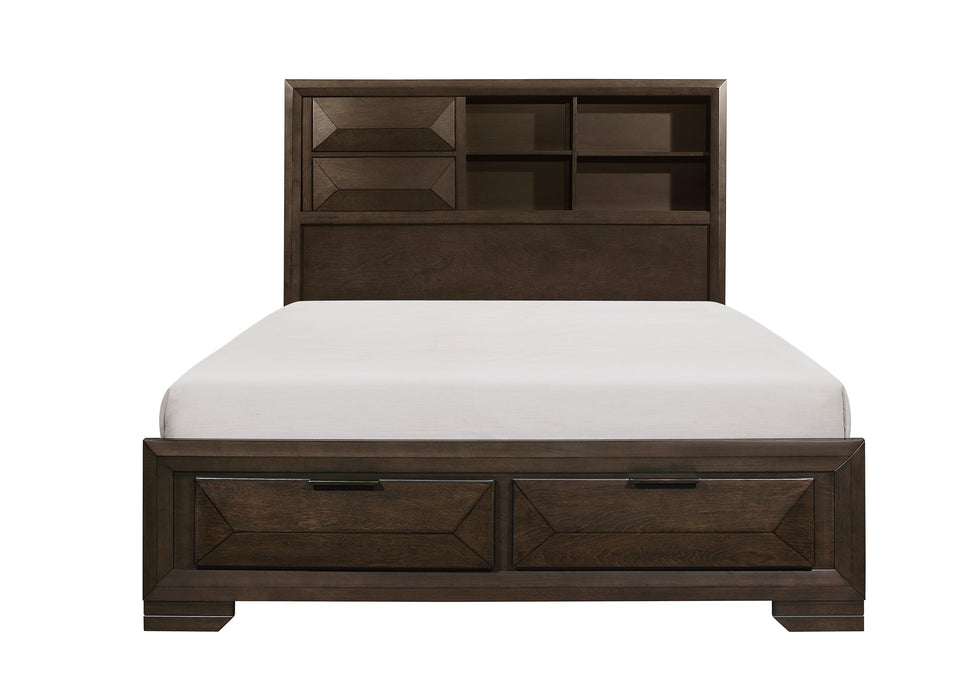 Chesky Bookcase Storage Platform Bedroom Set