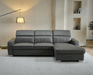 1822 Grey Sectional Right W/Bed - i38163 - Lara Furniture