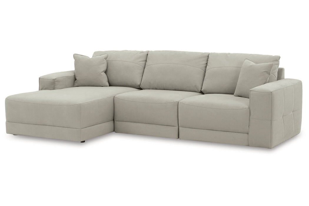 Next-Gen Gaucho Gray 3-Piece LAF Sofa Chaise