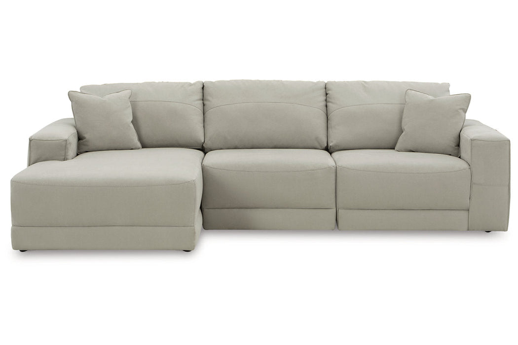 Next-Gen Gaucho Gray 3-Piece LAF Sofa Chaise