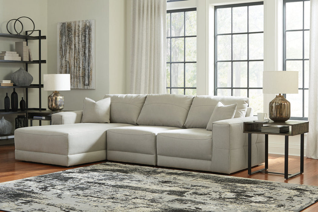 Next-Gen Gaucho Gray 3-Piece LAF Sofa Chaise