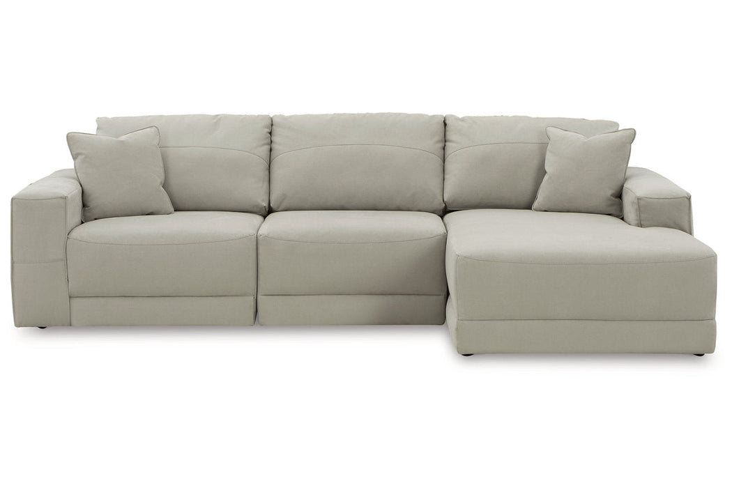 Next-Gen Gaucho Gray 3-Piece RAF Sofa Chaise